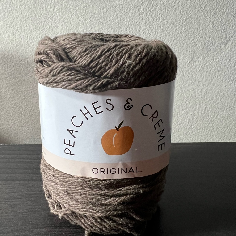 Peaches & Creme Original Brown Yarn